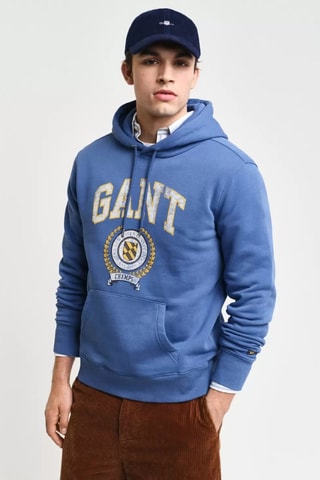Sweat à capuche - Bleu cobalt