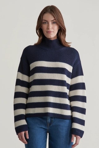 Pull en laine d’agneau - Bleu marine