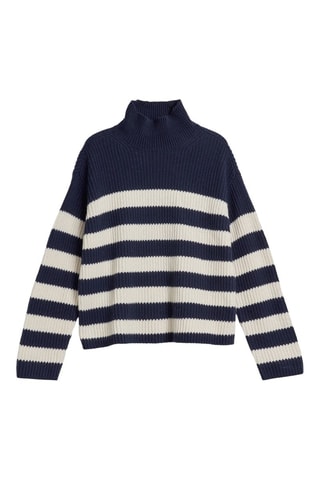 Pull en laine d’agneau - Bleu marine