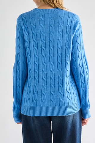 Pull en laine d'agneau - Bleu