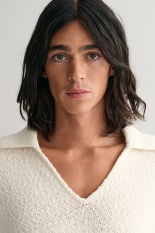 Pull en lin - Blanc
