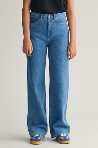 Jeans wide legs - Blauw