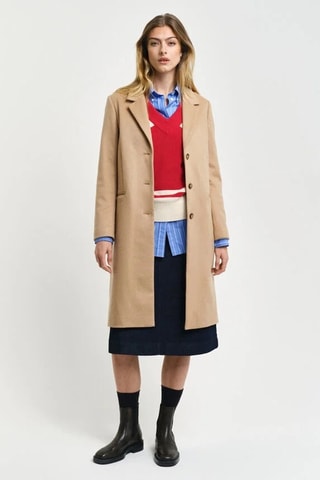 Manteau en laine et cachemire - Beige