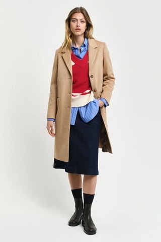 Manteau en laine et cachemire - Beige