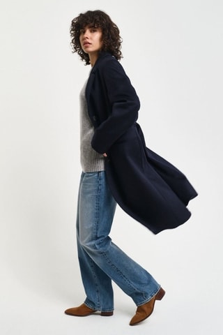 Manteau en laine et cachemire - Noir