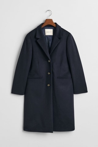 Manteau en laine et cachemire - Noir