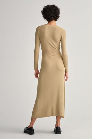 Robe longue slim - Beige