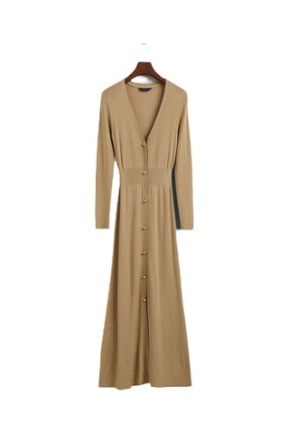 Robe longue slim - Beige