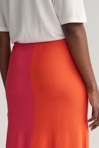 Jupe midi taille haute - Rose