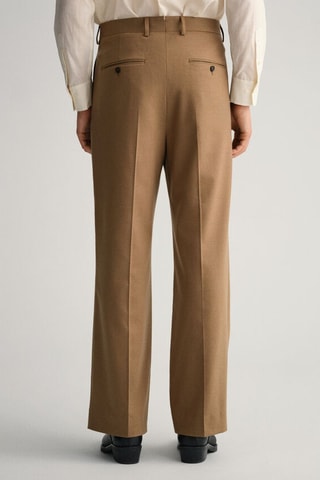 Pantalon de costume en laine - Beige foncé