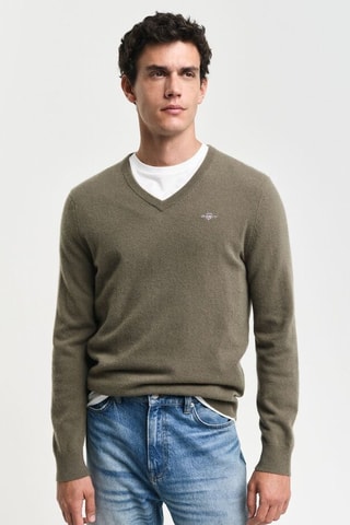 Pull en laine d’agneau - Kaki