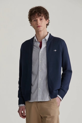 Gilet en mérinos - Bleu marine