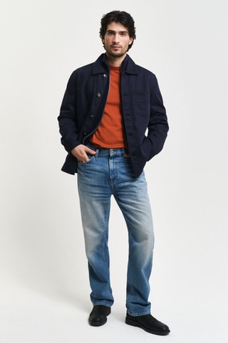 Gilet en laine d’agneau - Bleu marine