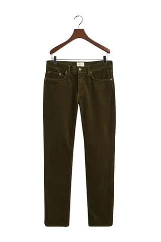 Pantalon slim - Vert foncé