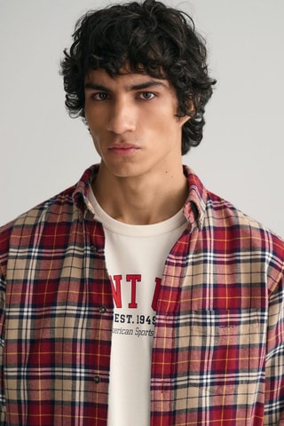 Chemise regular - Rouge