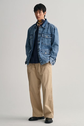 Chemise relaxed en lin - Bleu marine