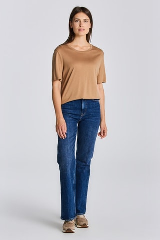 T-shirt relaxed - Beige foncé