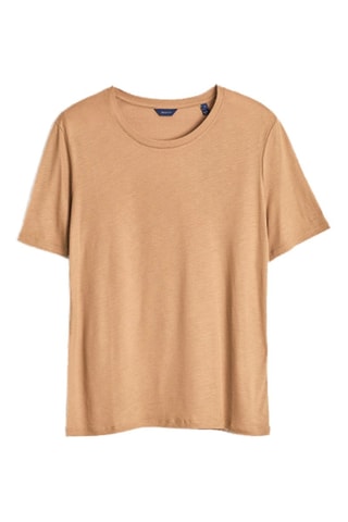 T-shirt relaxed - Beige foncé