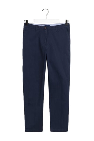 Chino slim en coton biologique - Bleu marine