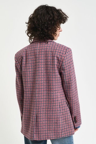 Veste en laine - Bordeaux et noir