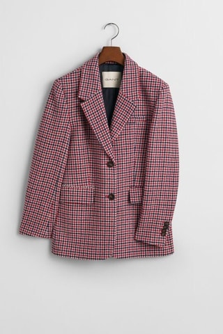 Veste en laine - Bordeaux et noir