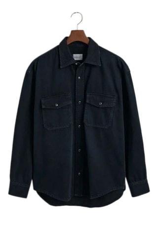 Sobrecamisa oversize - Negro