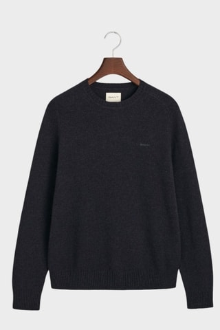 Pull en laine et alpaga - Bleu marine