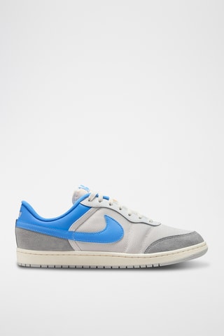 Air Jordan Skyline Low en cuir - Blanc et bleu roi