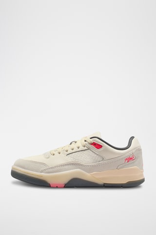 Jordan Flight Court en nubuck - Blanc