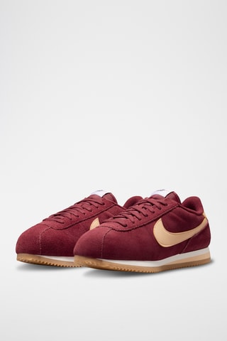 Baskets en cuir Nike Cortez - Bordeaux