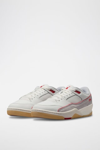 Jordan Flight Court en nubuck - Blanc