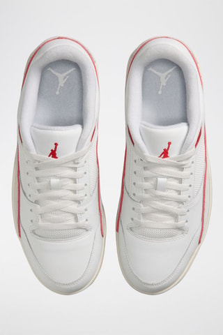 Jordan Flight Court en nubuck - Blanc