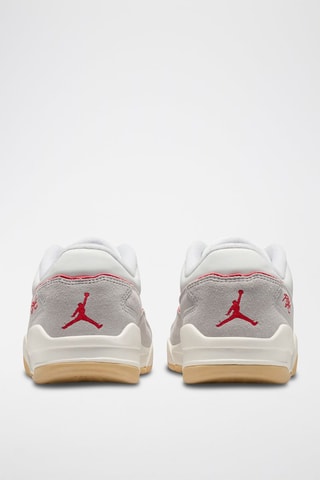 Jordan Flight Court en nubuck - Blanc