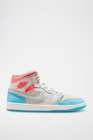 Air Jordan 1 Mid en cuir - Gris
