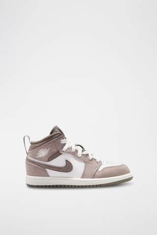 Air Jordan 1 Mid en cuir - Blanc