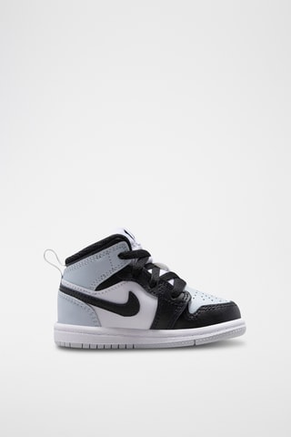 Jordan 1 Mid en cuir - Noir