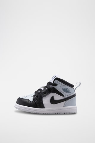 Jordan 1 Mid en cuir - Noir