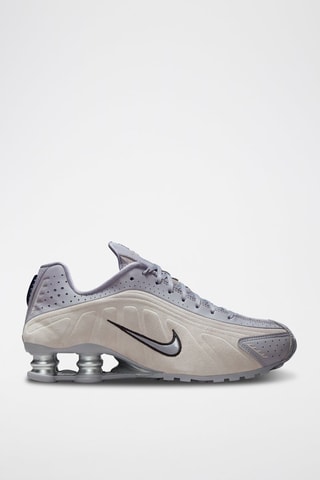 Nike Shox R4 en nubuck - Gris clair