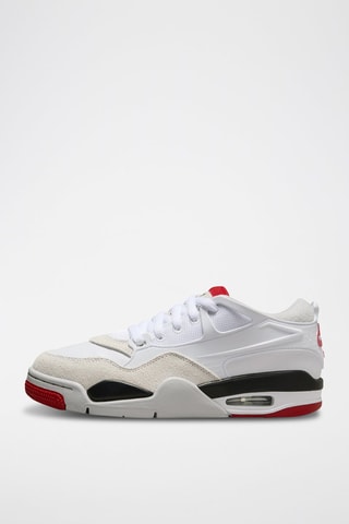 Air Jordan 4 Rm (Gs) en cuir - Blanc et noir