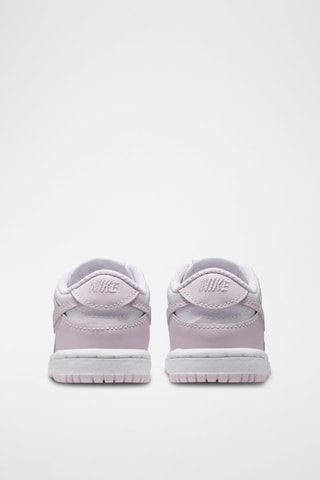 Nike Dunk Low en cuir - Blanc et violet clair