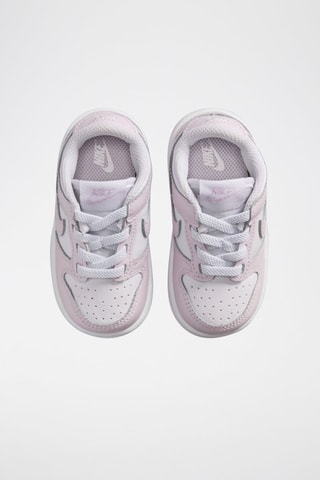 Nike Dunk Low en cuir - Blanc et violet clair