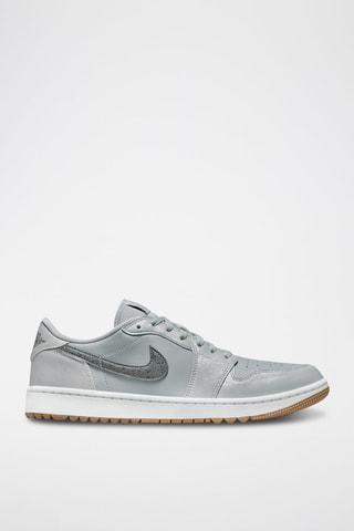 Air jordan 1 low G en cuir - Gris clair