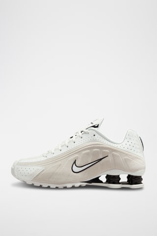 Nike Shox R4 en cuir - Blanc