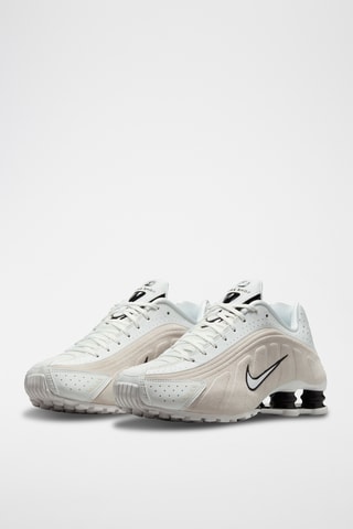 Nike Shox R4 en cuir - Blanc