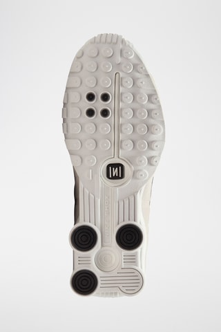 Nike Shox R4 en cuir - Blanc