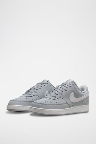 Nike Court Vision Low en cuir - Gris clair