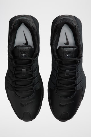 Nike Shox NZ en cuir - Noir