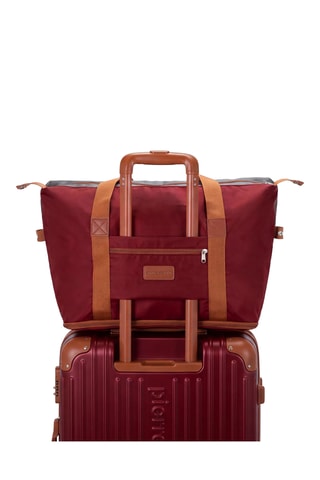 Juego de 3 maletas (S/M/L), bolso shopper y neceser Pierre Cardin Berlin - 52/65/75 cm - Rojo oscuro