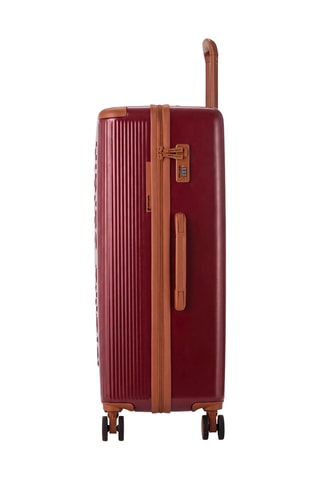 Juego de 3 maletas (S/M/L), bolso shopper y neceser Pierre Cardin Berlin - 52/65/75 cm - Rojo oscuro