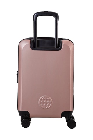 Maleta de cabina y maleta grande Travel World ACA (S/L) - 55/75 cm - Dorado y rosa